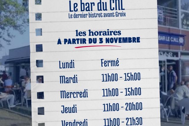Les horaires