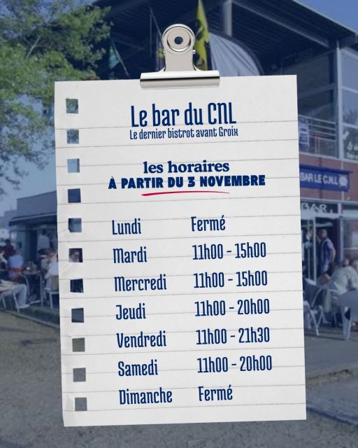 Les horaires