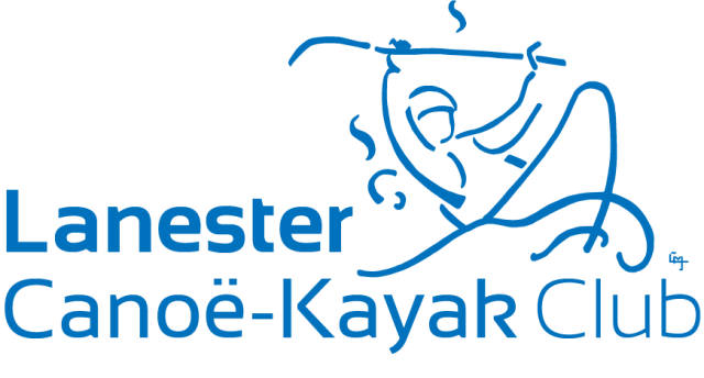 Logo bleu canoé kayak